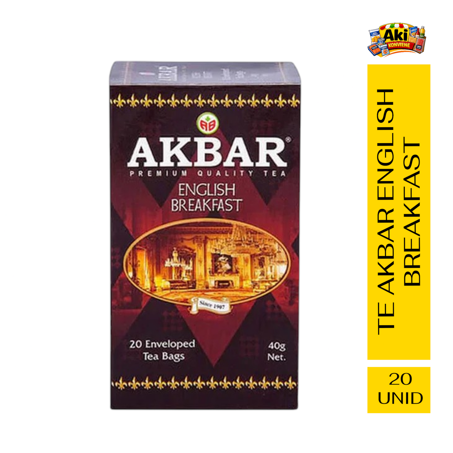 TE AKBAR ENGLISH BREAKFAST 20 BOLSITAS