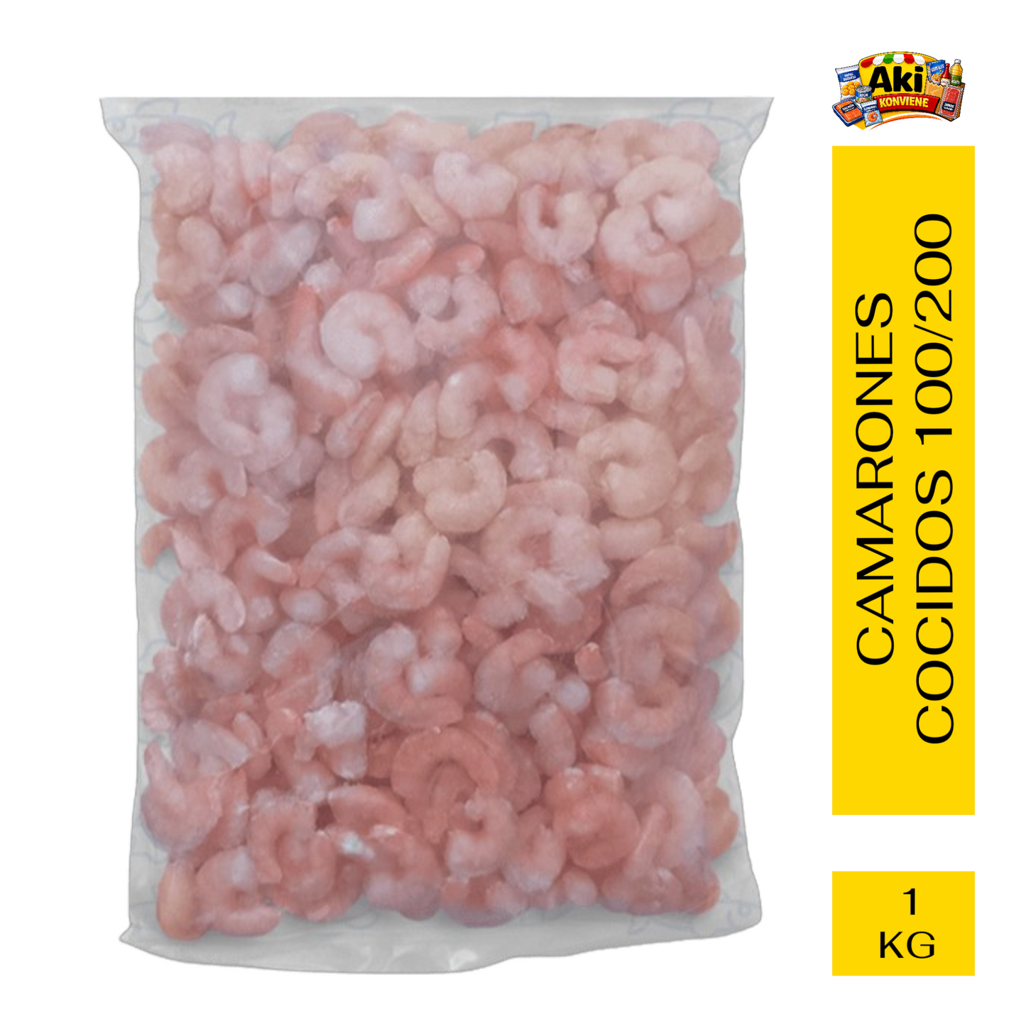 CAMARONES COCIDOS CAL. 100/200 1 KG