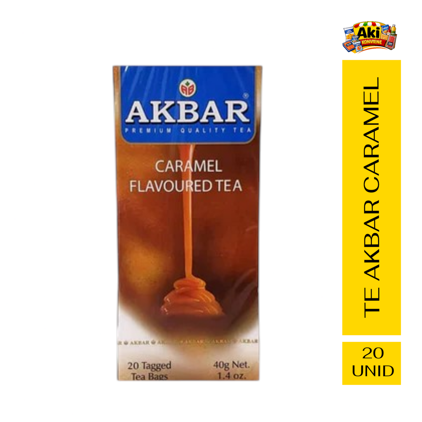 TE AKBAR CARAMEL 20 BOLSITAS.