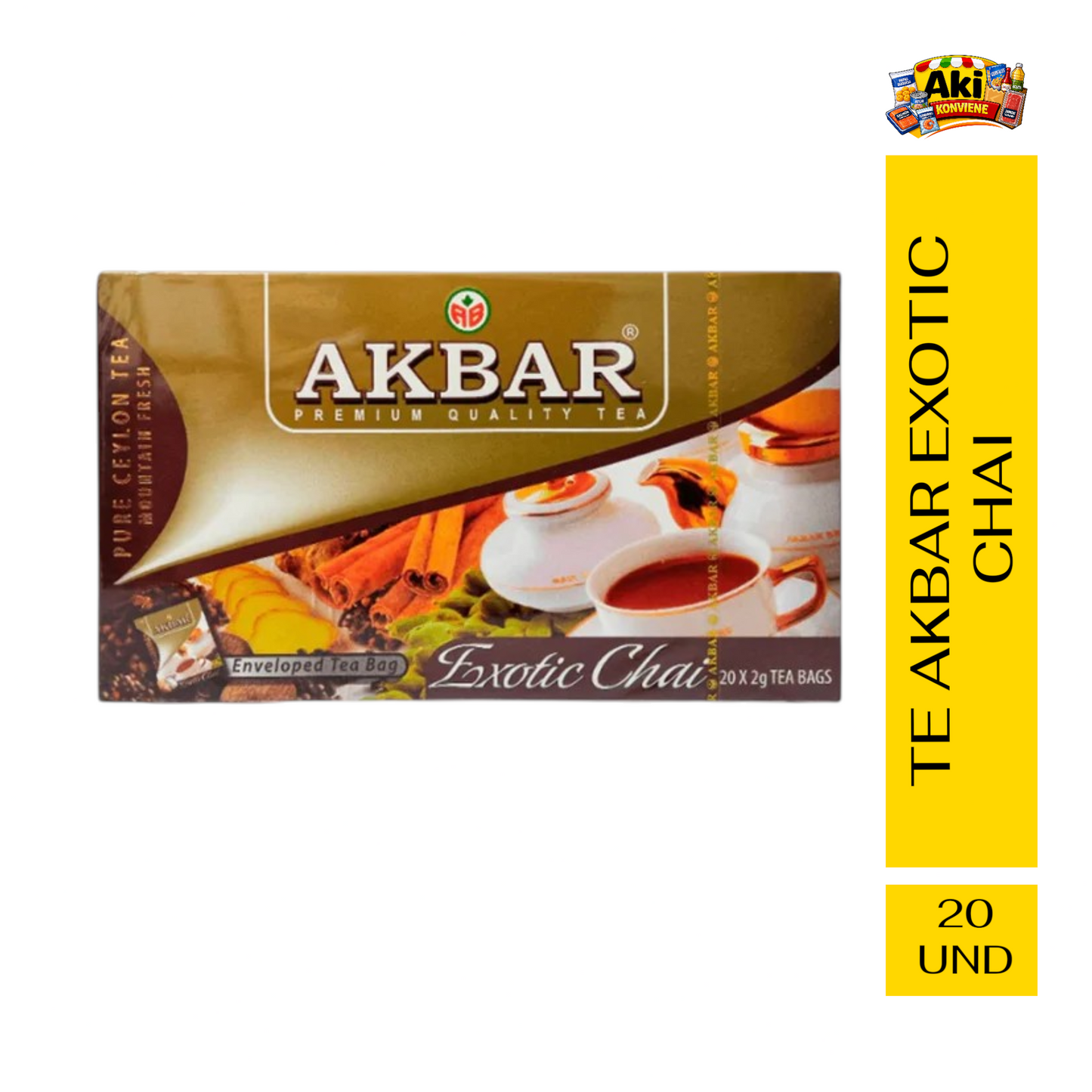 TE AKBAR EXOTIC CHAI 20 BOLSITAS