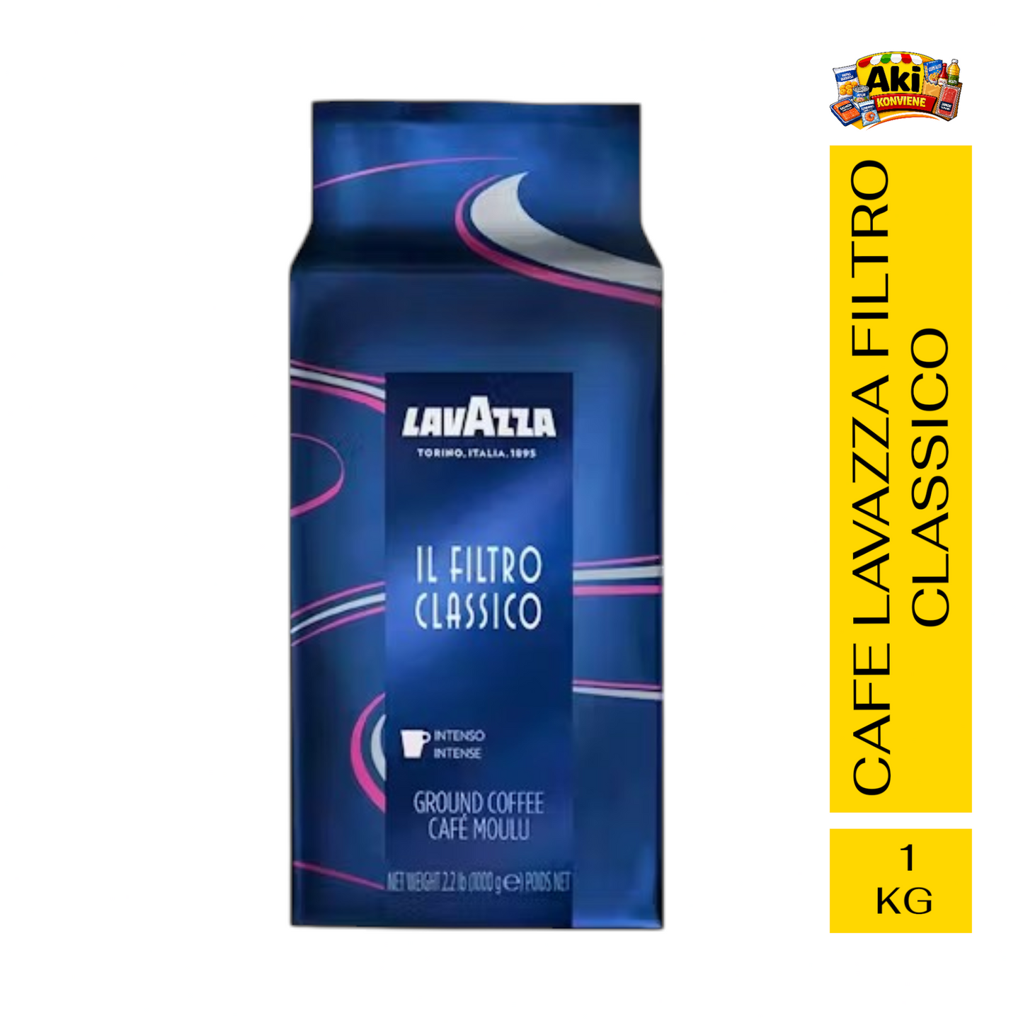 CAFE ENTERO FILTRO CLASICO LAVAZZA 1 KG
