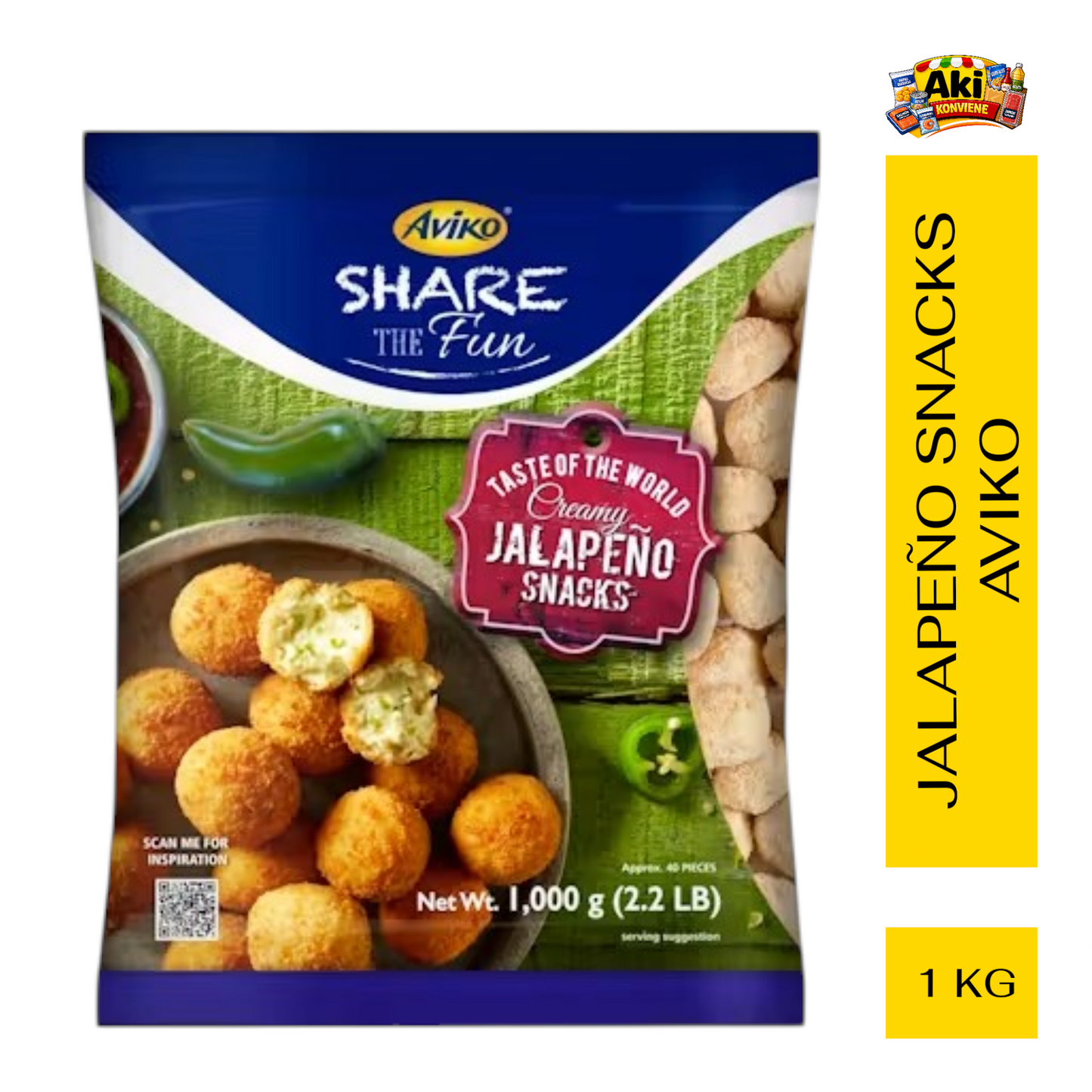 JALAPEÑO SNACKS AVIKO 1 KG