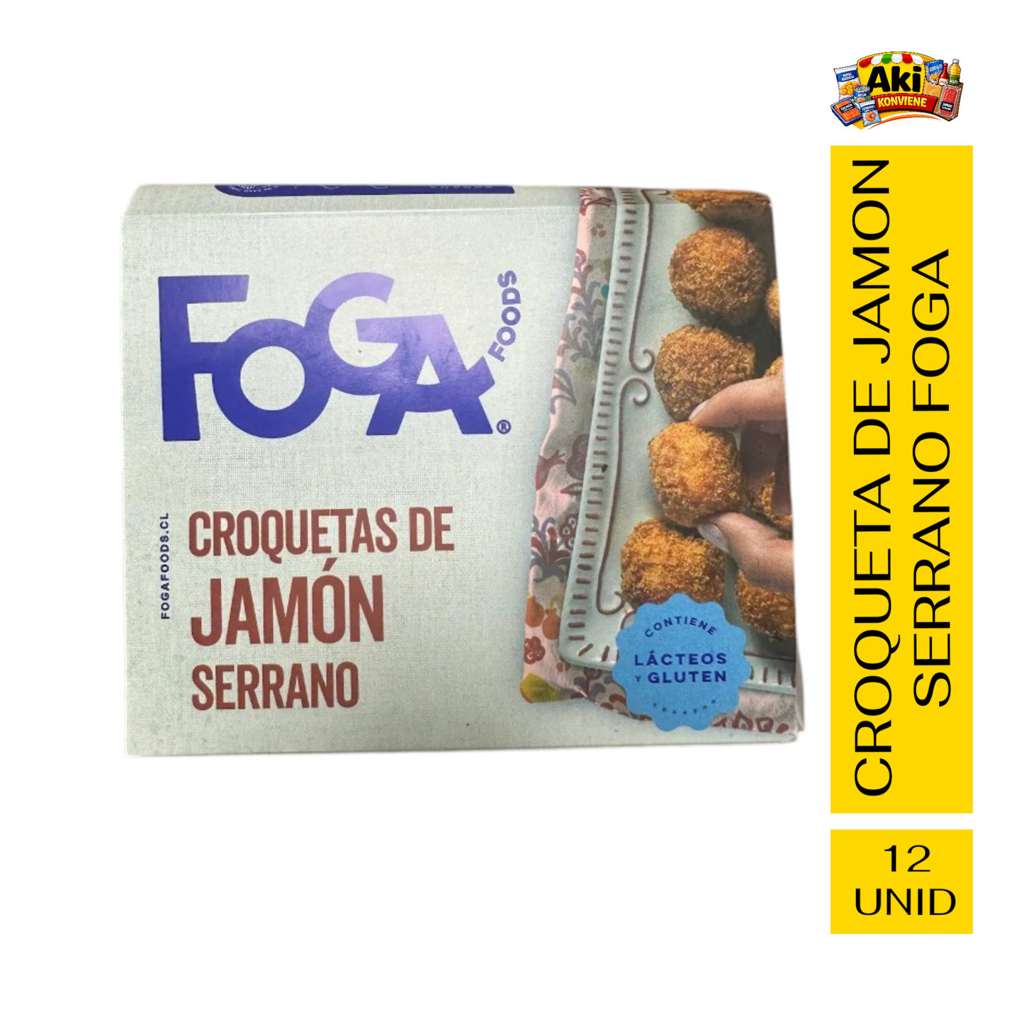 CROQUETAS DE JAMON SERRANO 12 UNID. FOGA