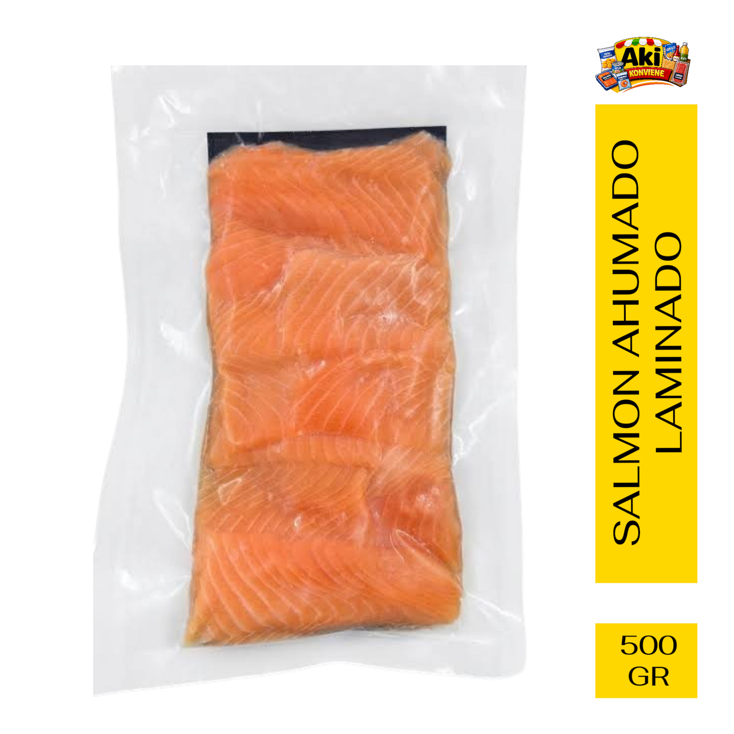 SALMON AHUMADO LAMINADO BILBAO 500 GR