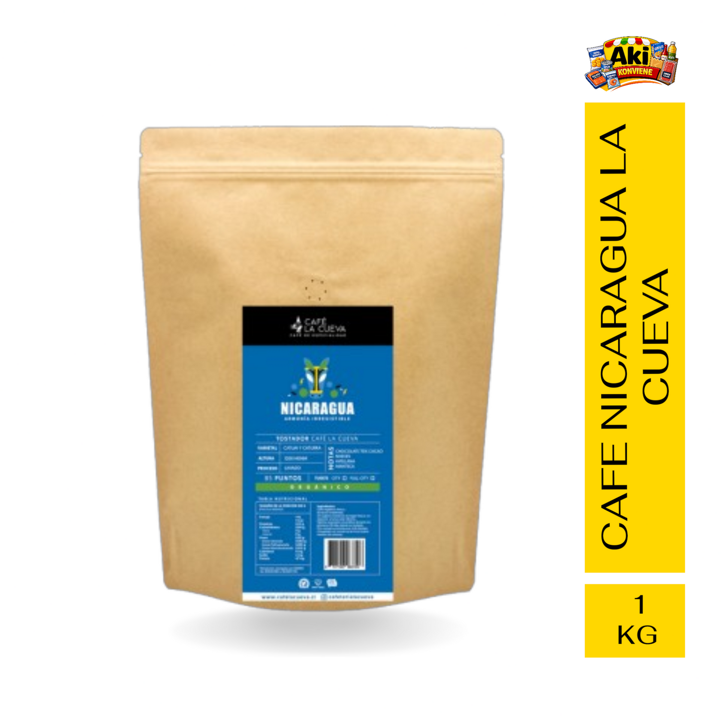 CAFE DE NICARAGUA LA CUEVA 1 KG