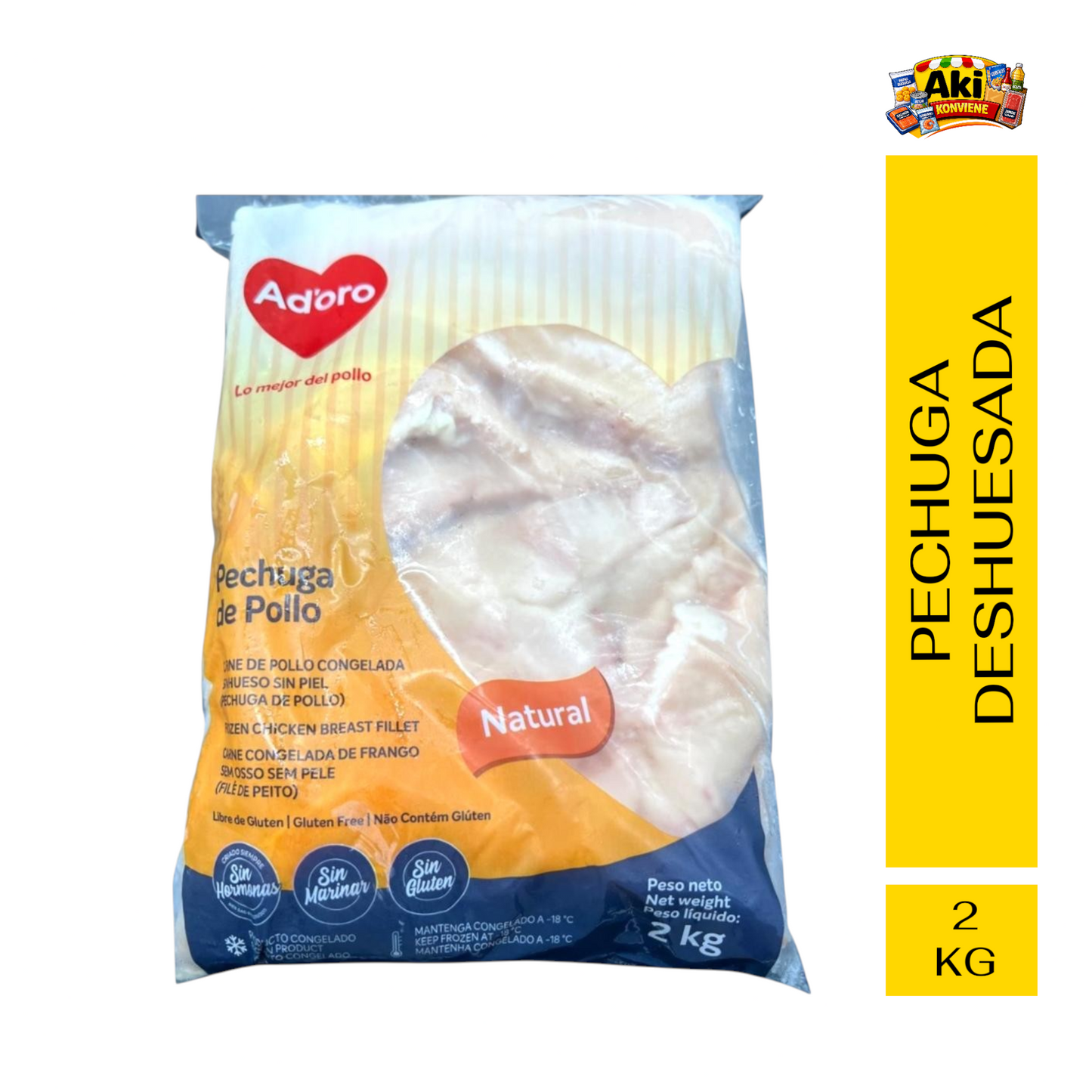 PECHUGA DESHUESADA DE POLLO 2 KG