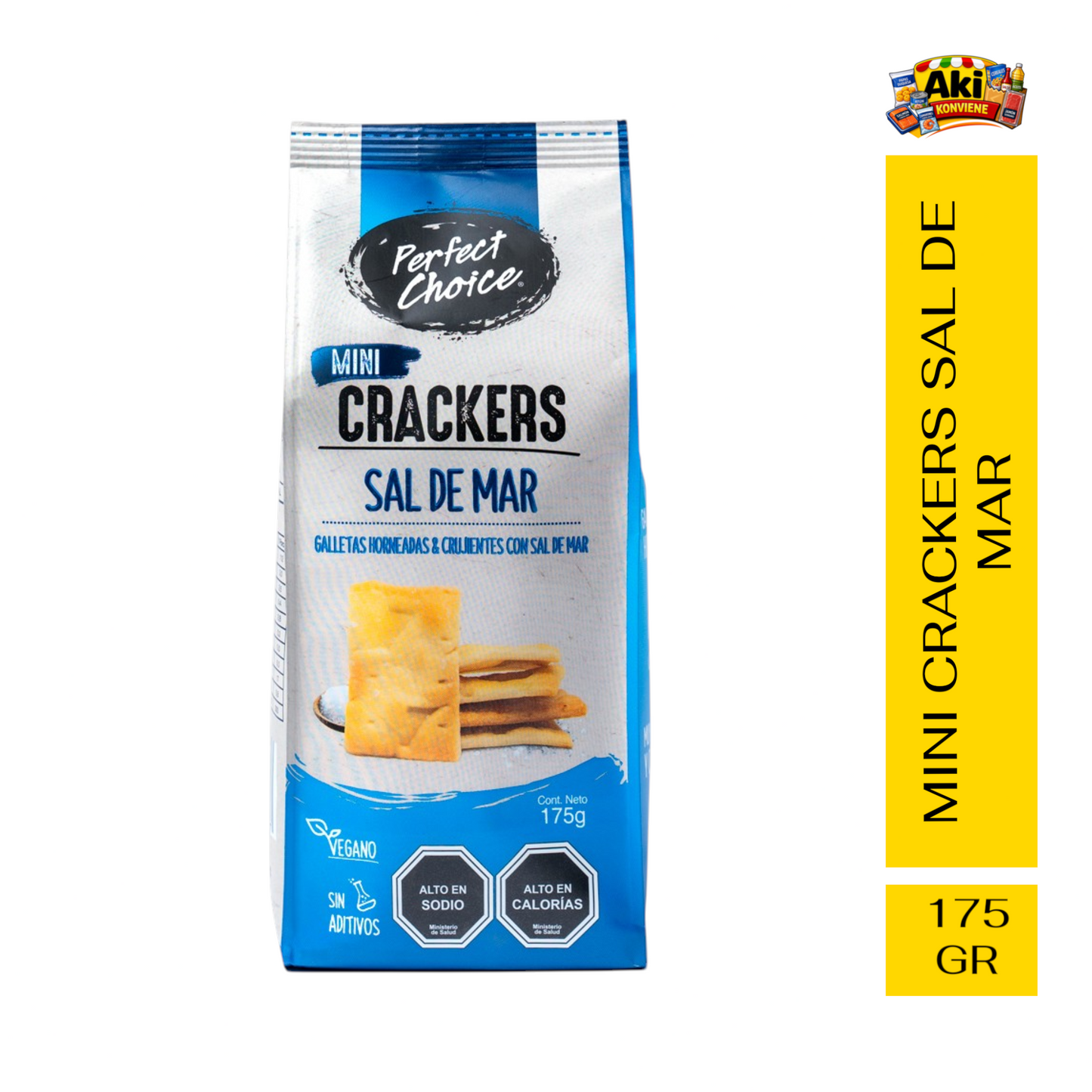MINI CRACKERS SAL DE MAR PERFECT CHOICE 175 GR