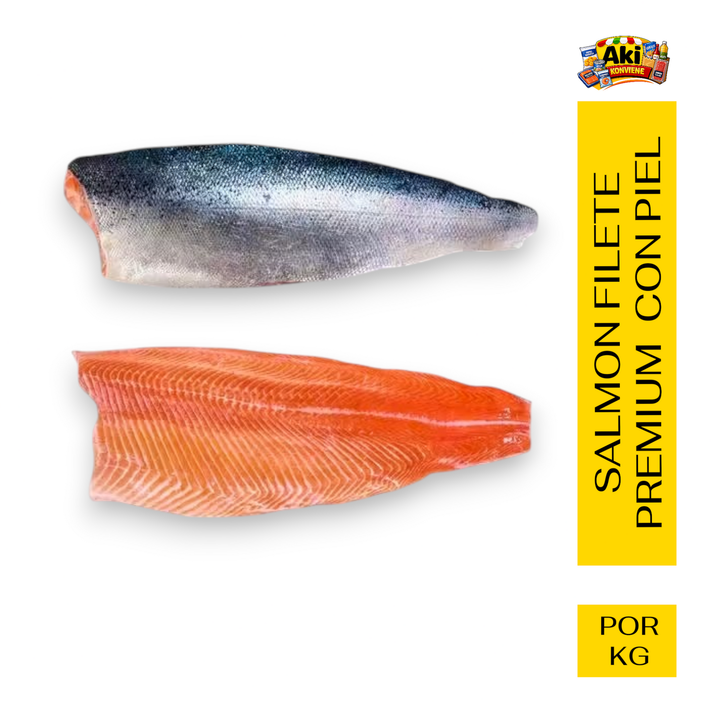 SALMON FILETE PREMIUM C/PIEL (POR KG)