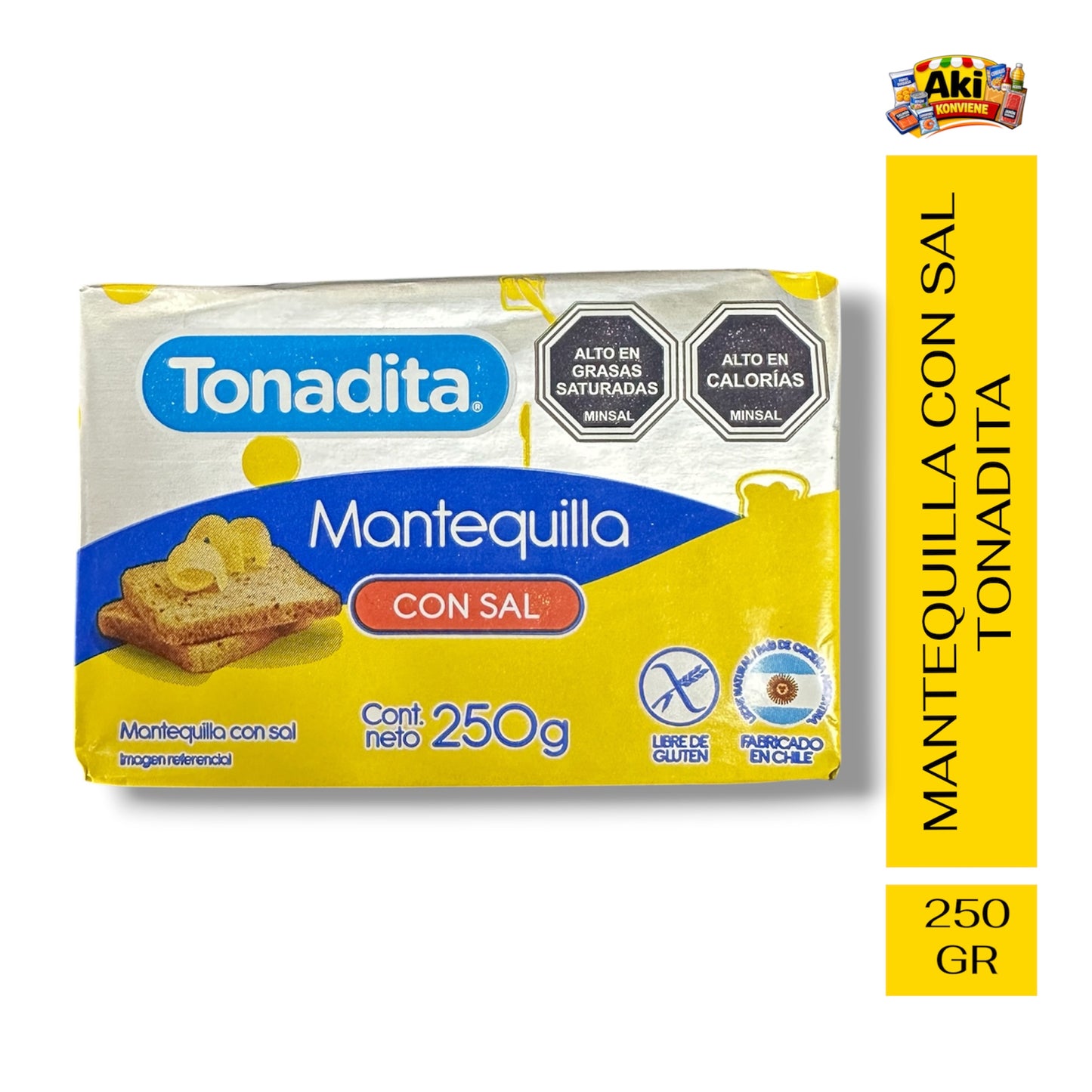 MANTEQUILLA CON SAL TONADITA 250 RG