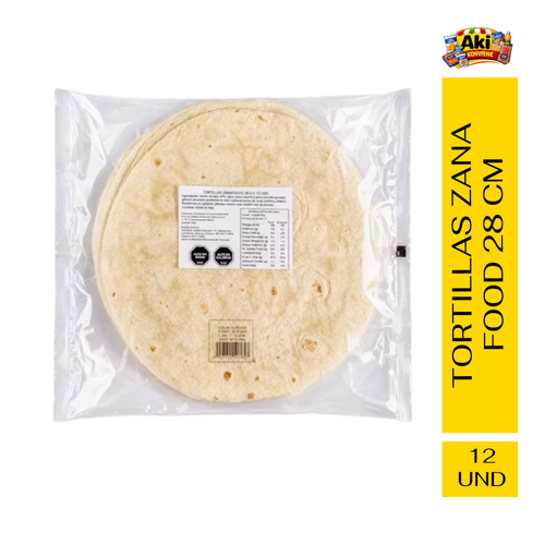 TORTILLAS ZANAFOODS 28cm 12 UNIDADES