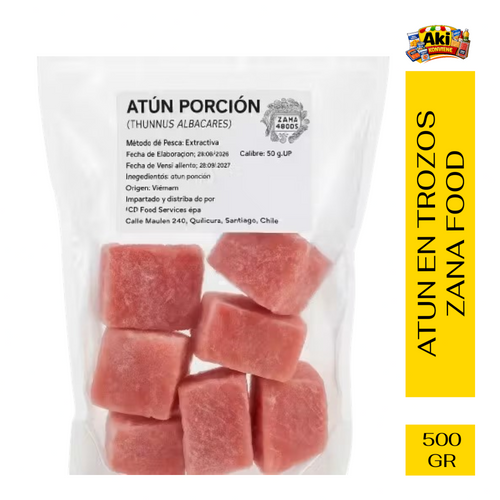 ATUN EN TROZOS IMPORTADO ZANA FOOD 500 GR