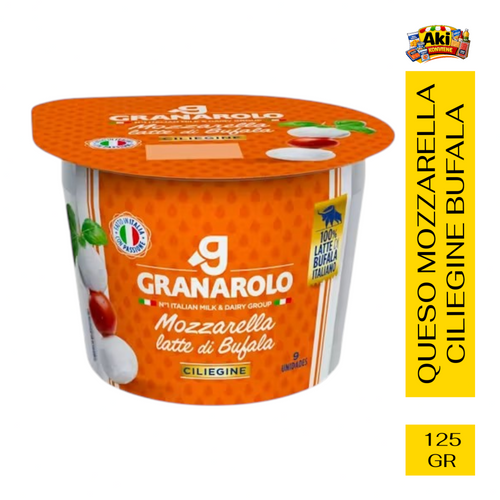 QUESO MOZZARELLA CILIEGINE BUFALA 125 GR ( 9+ UNID )