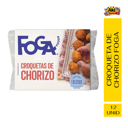 CROQUETA DE CHORIZO FOGA 12 UNID.