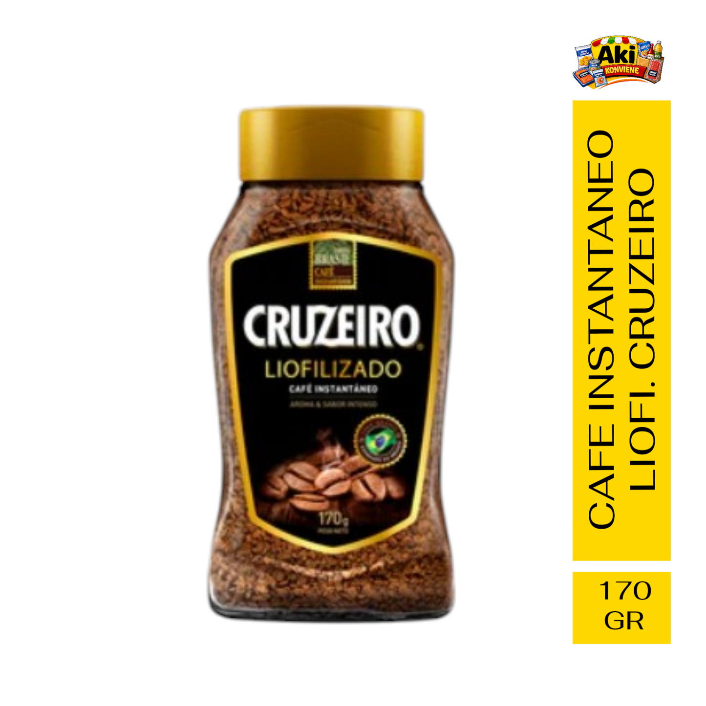 CAFE CRUZEIRO INSTANTANEO LIOF. 170 GR