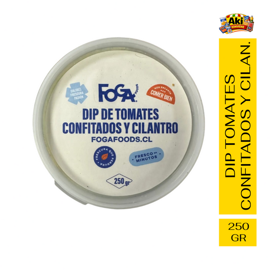 DIP DE TOMATES CONFITADOS Y CILANTRO FOGA 250 GR