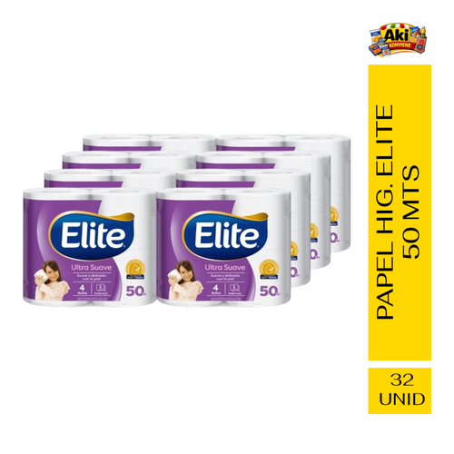 PAPEL HIG. ELITE 50 MTS ( 32 UNIDADES )