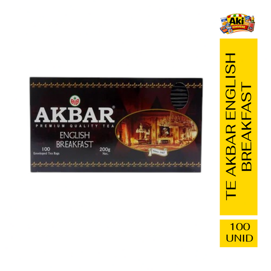 TE AKBAR ENGLISH BREAKFAST 100 BOLSITAS