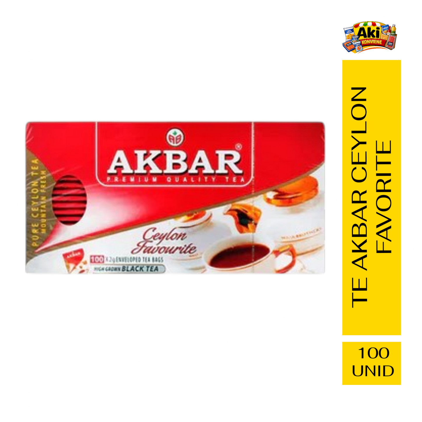 TE AKBAR CEYLON FAVORITE 100 BOLSITAS