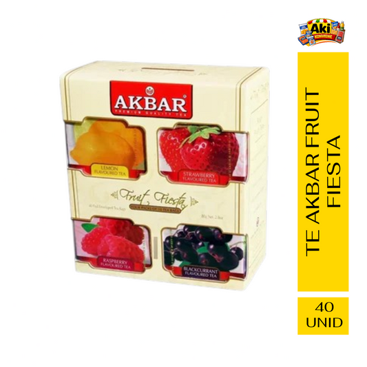 TE AKBAR FRUIT FIESTA 40 BOLSITAS (10 C/U)
