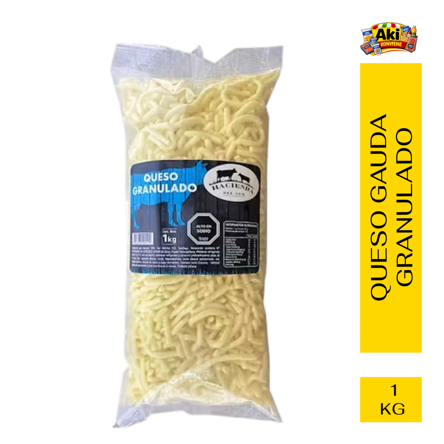 QUESO GAUDA GRANULADO 1  KG