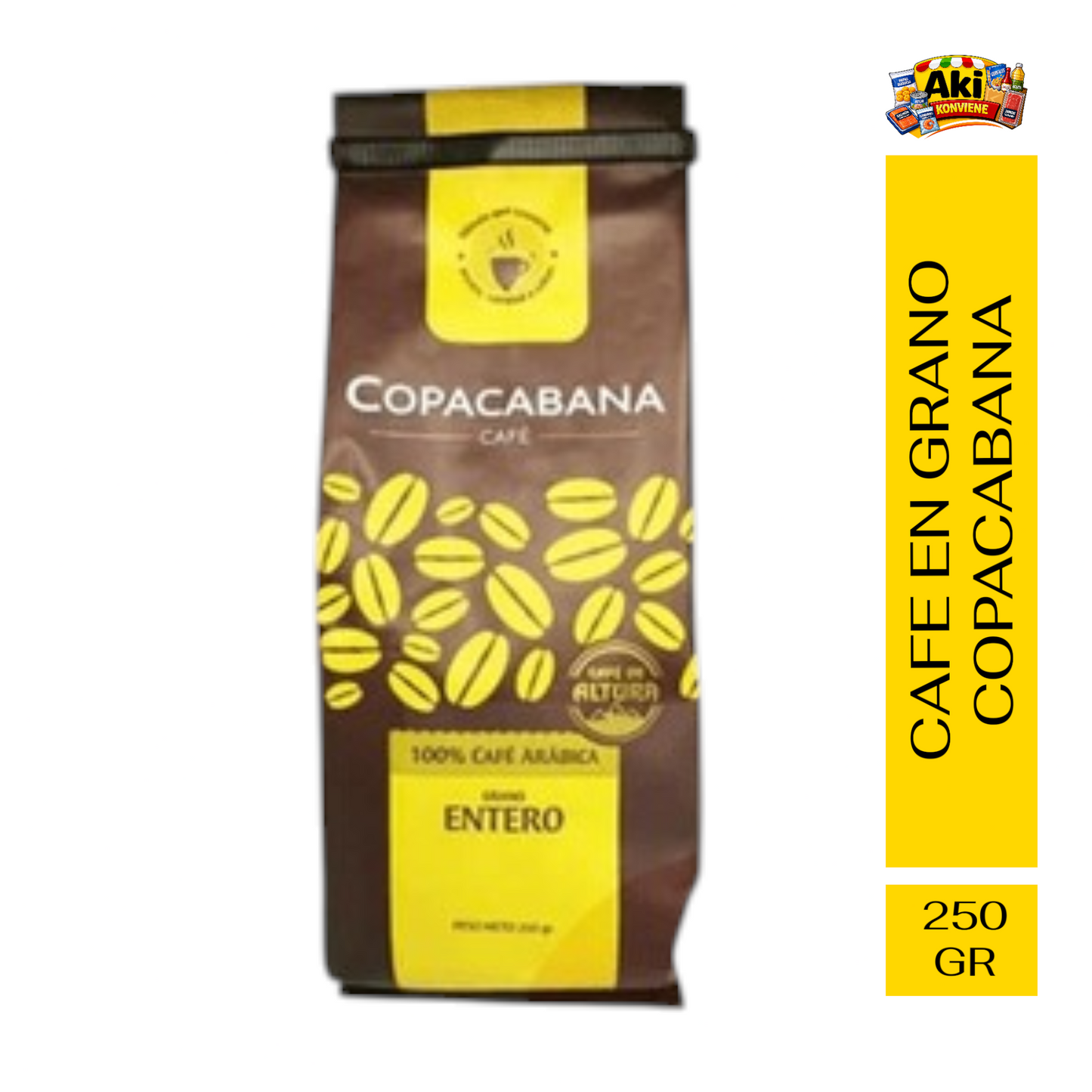 CAFE EN GRANO COPACABANA 250 GR