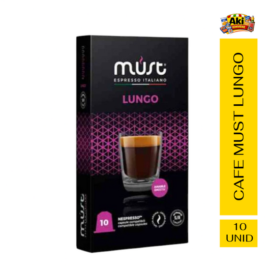 CAFE MUST LUNGO 10 UNID.
