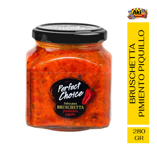 BRUSCHETTA PIMIENTO PIQUILLO PERFECT CHOICE 280 GR
