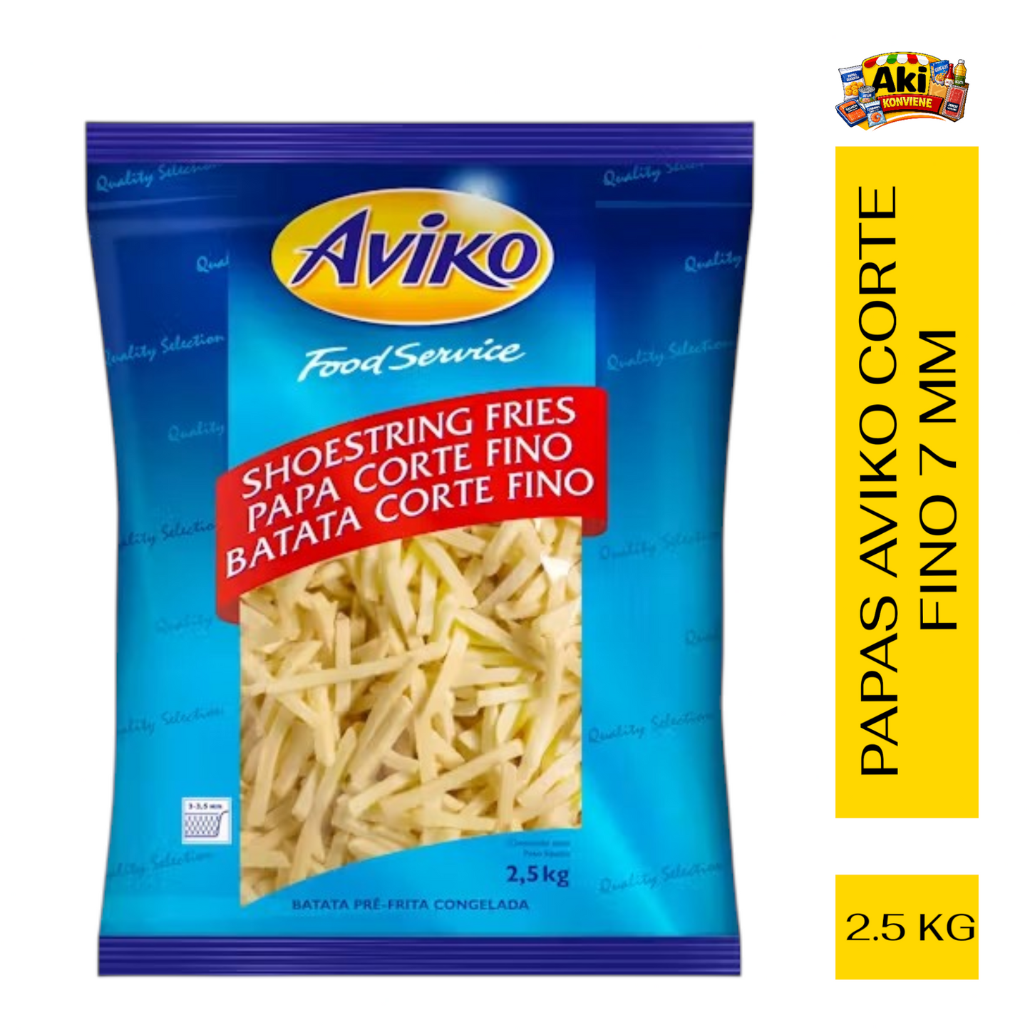 PAPAS CORTE FINO 7 MM AVIKO 2.5 KG