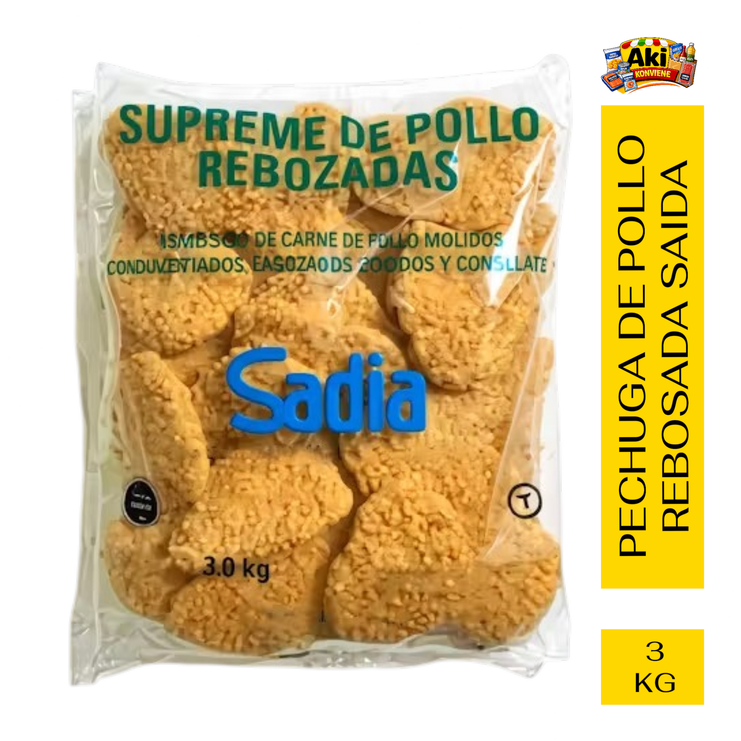 PECHUGA DE POLLO REBO. SADIA 3 KG