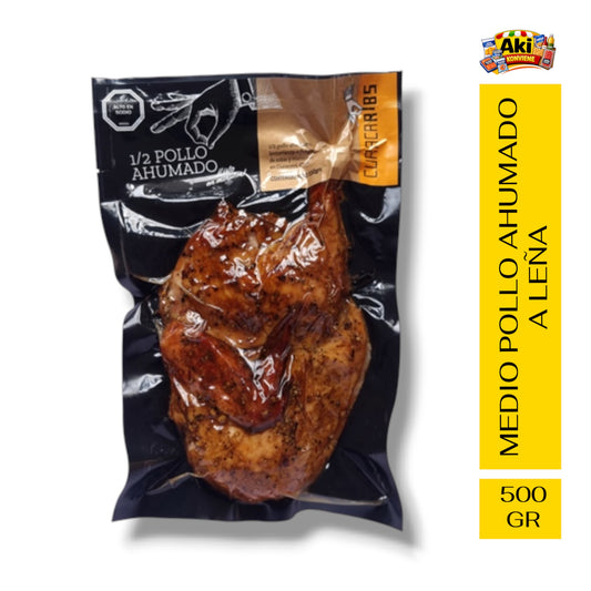 MEDIO POLLO AHUMADO EN LEÑA