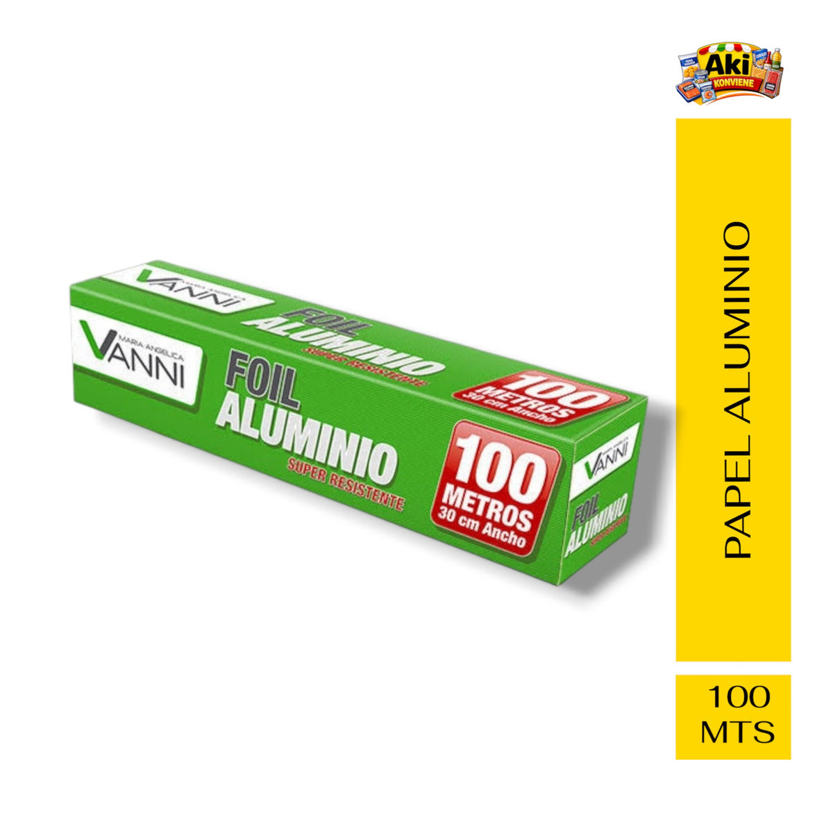 PAPEL ALUMINIO ROLLO 100 MTS