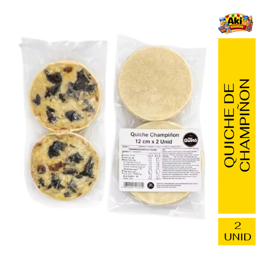 QUICHE DE CHAMPIÑON 12CM PACK 2 UNID.