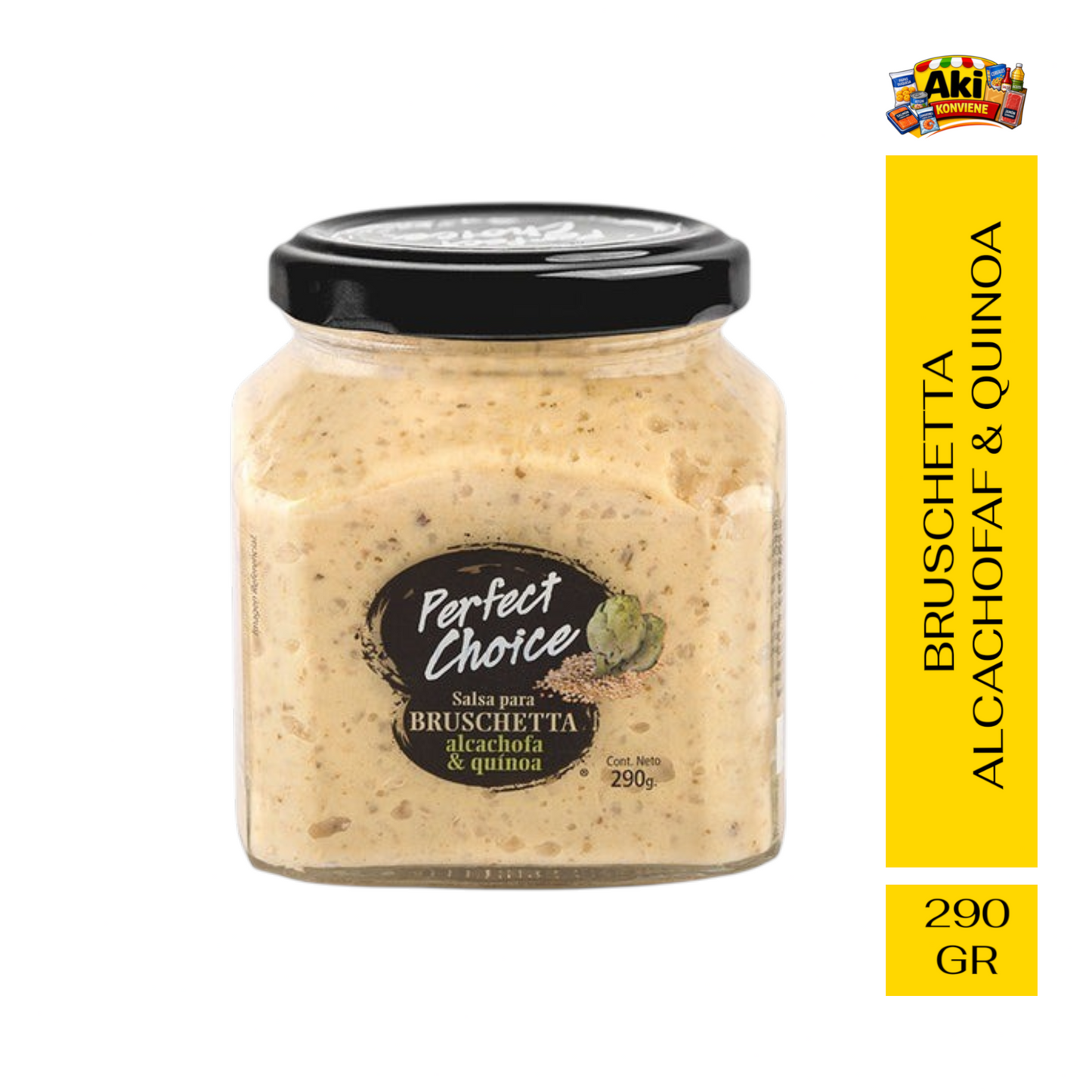 BRUSCHETTA ALCACHOFA Y QUINOA PERFECT CHOICE 290 GR