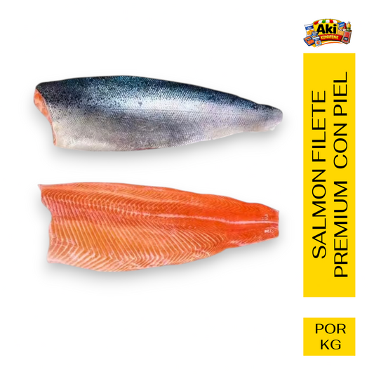 SALMON FILETE PREMIUM C/PIEL (POR KG)