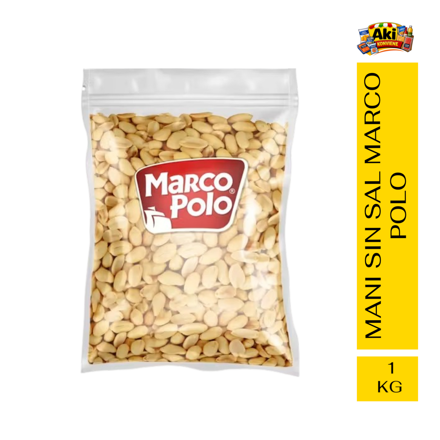 MANI SIN SAL MARCO POLO 1 KG