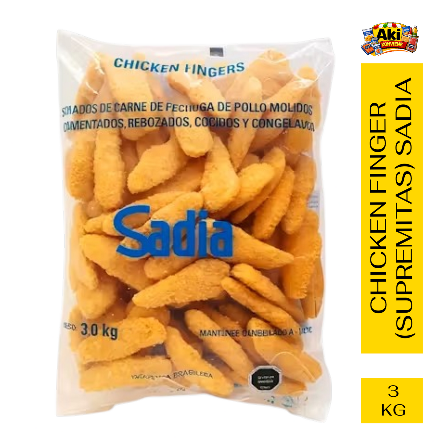 CHICKEN FINGER (SUPREMITAS) SADIA 3 KG