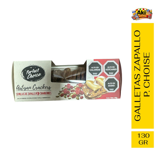 ARTISAN CRACKERS ZAPALLO & CRANBERRIES 130 GR