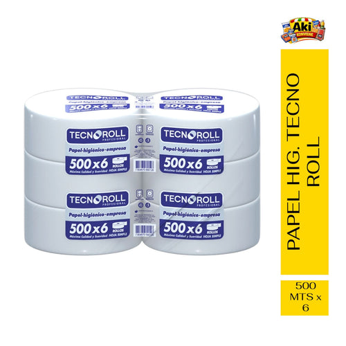 HIGIENICO TECNOROLL 6 X 500 MTS ( HIG. INDUSTRIAL )