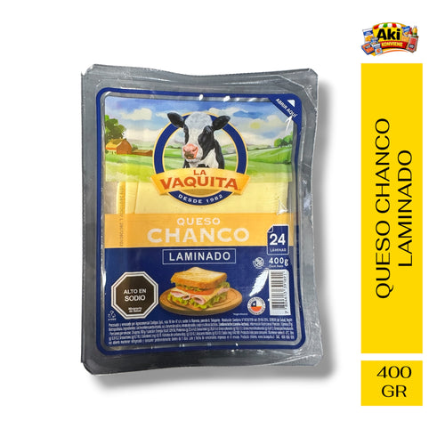 QUESO CHANCO LA VAQUITA LAMINADO 400 GR